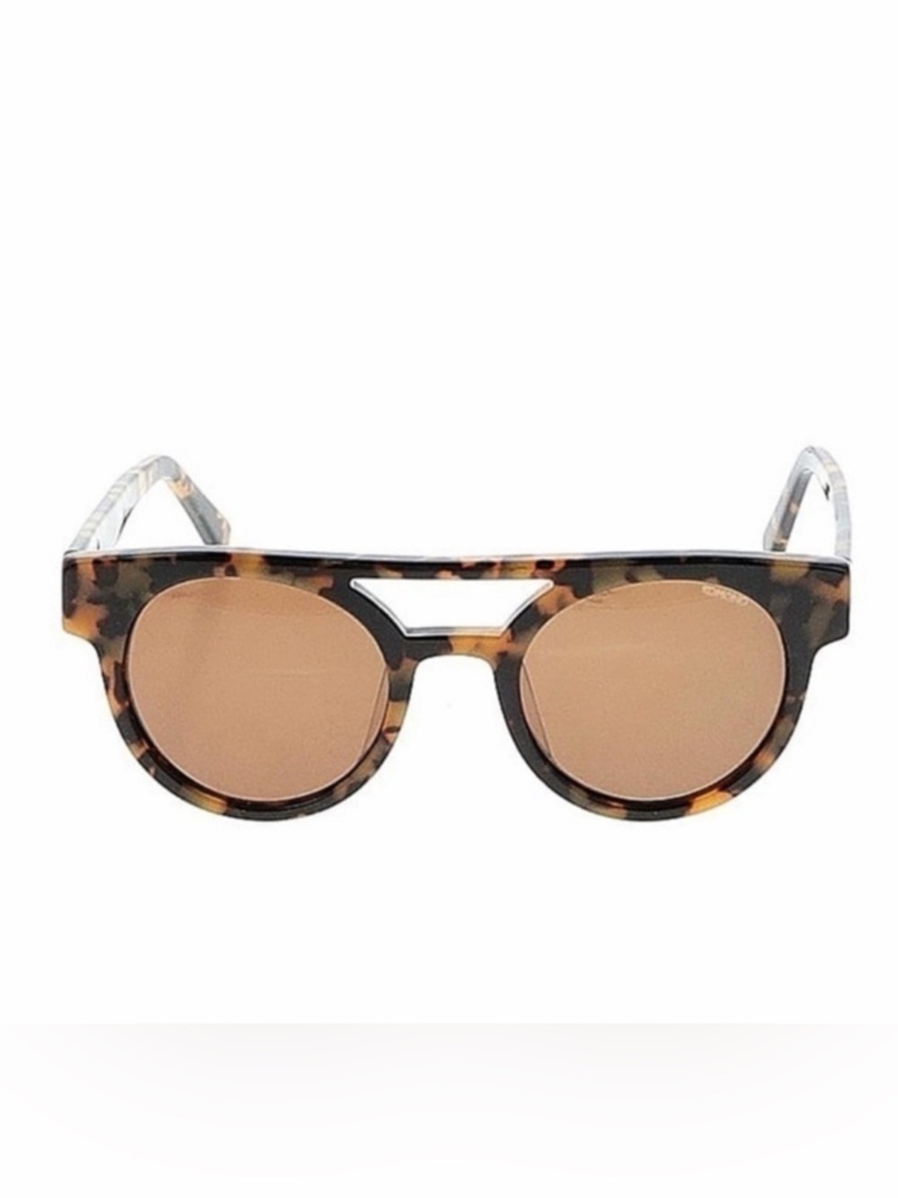 NEW KOMONO sunglasses Tortoise Demi Dreyfuss round brown tan